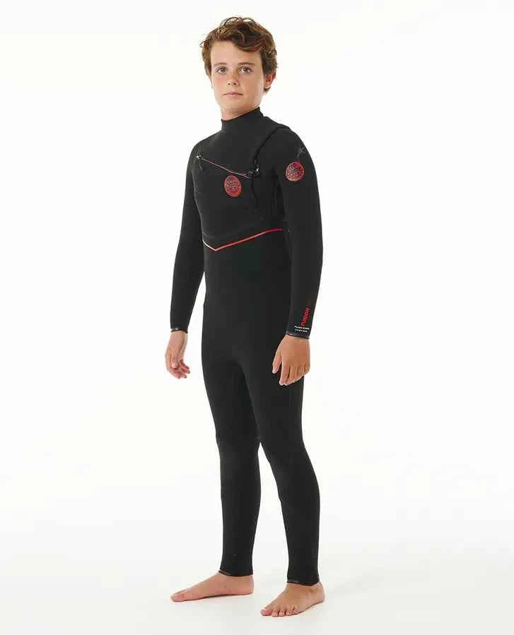 Kids F-Bomb Fusion 4/3 Chest Zip Wetsuit