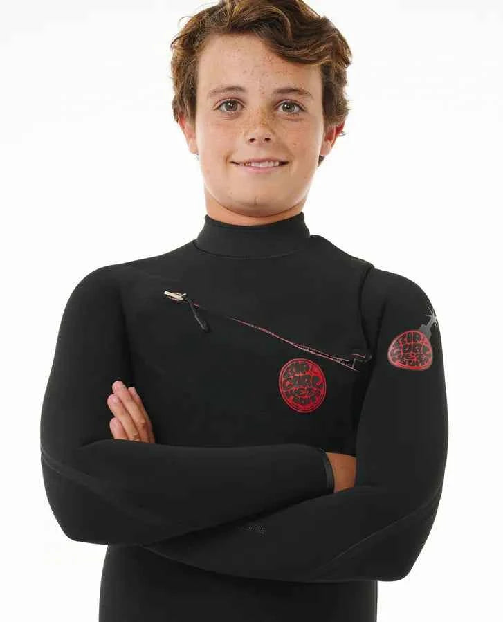 Kids F-Bomb Fusion 4/3 Chest Zip Wetsuit