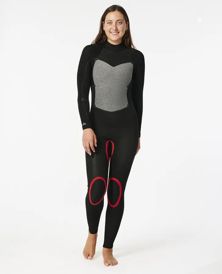 Rip Curl Women's Omega 4/3 Back Zip Fullsuit Wetsuit - Grua Surf Co.
