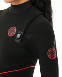 Rip Curl E7 Women's Flashbomb Fusion 4/3mm Zip Free Wetsuit - Grua Surf Co.