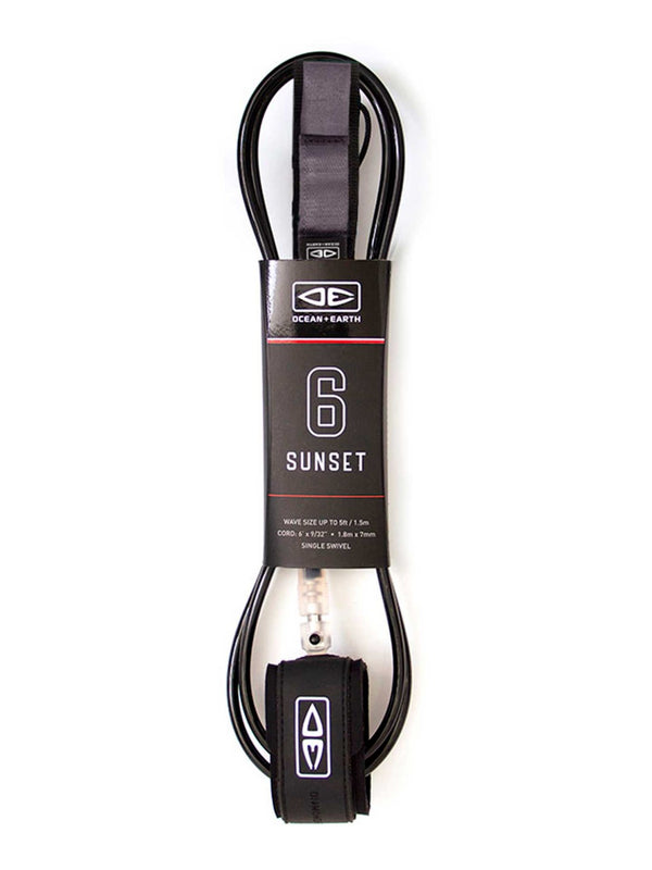 O&E Sunset Moulded Leash - 6ft - Grua Surf Co.