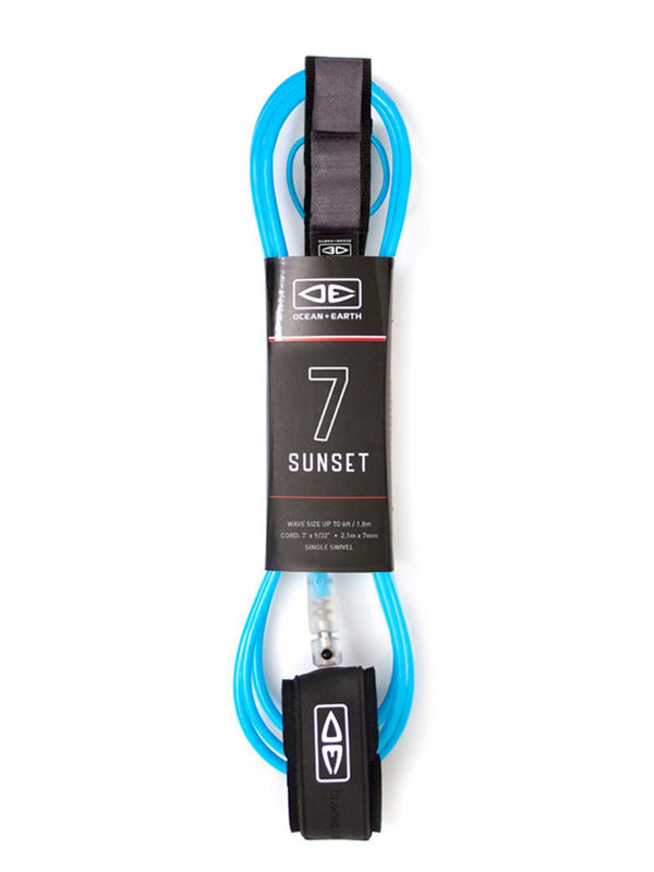 O&E Sunset Moulded Leash - 7ft - Grua Surf Co.