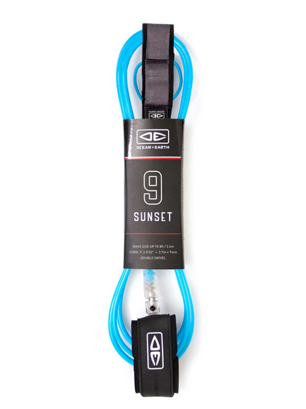 O&E Sunset Moulded Leash - 9ft - Grua Surf Co.