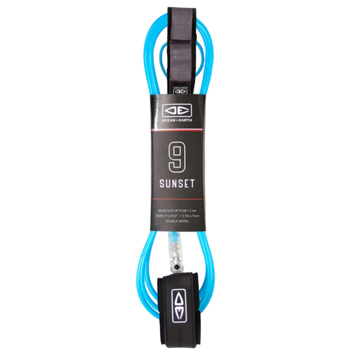 O&E Sunset Moulded Leash - 9ft - Grua Surf Co.