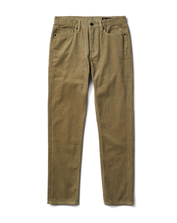Roark Revival HWY 128 Corduroy Straight Fit Denim Jeans - Dusty Green