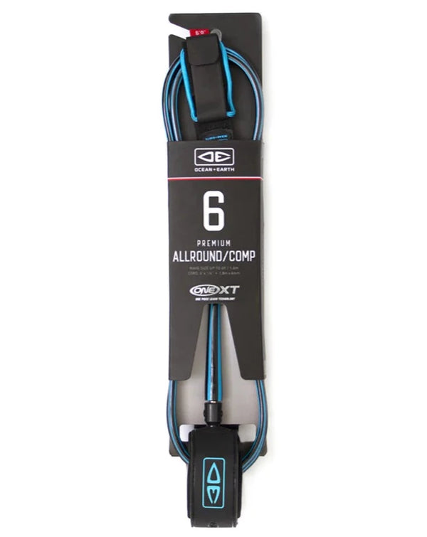 O&E Allround Comp One-XT Leash - 6ft - Grua Surf Co.