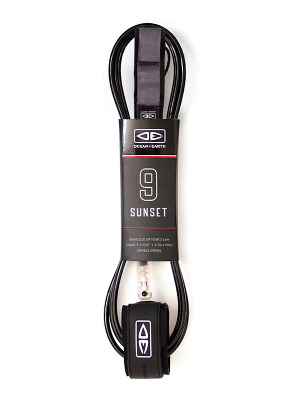 O&E Sunset Moulded Leash - 9ft - Grua Surf Co.
