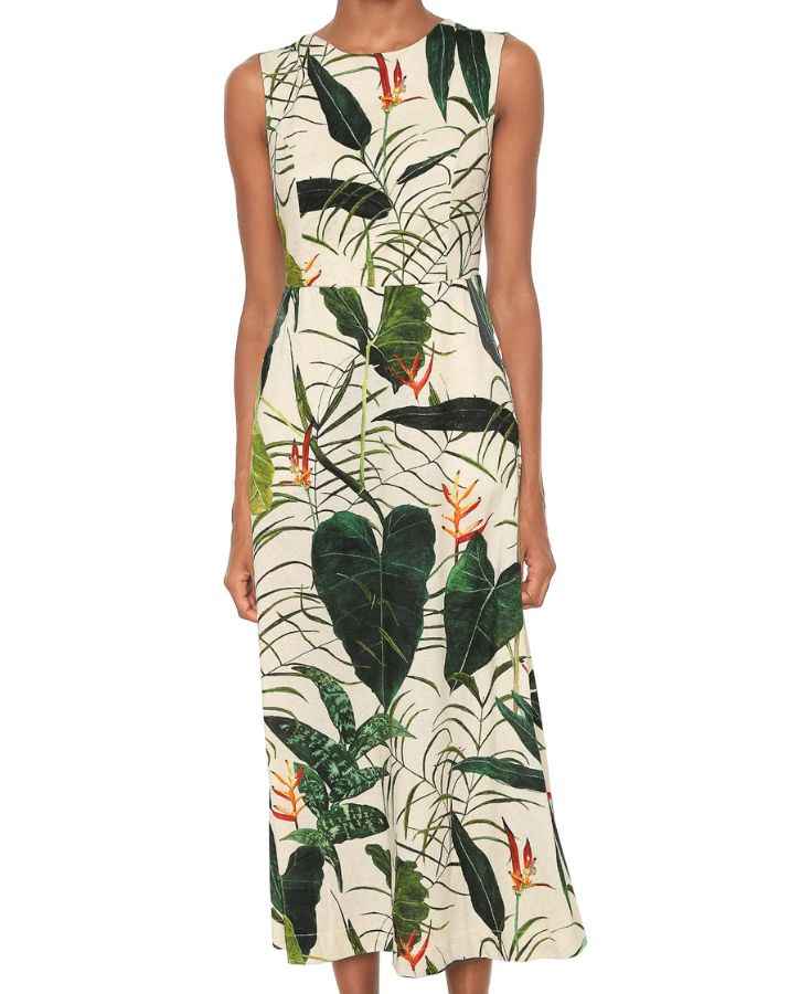 Osklen Rustic Heliconia Off Dress - Grua Surf Co.