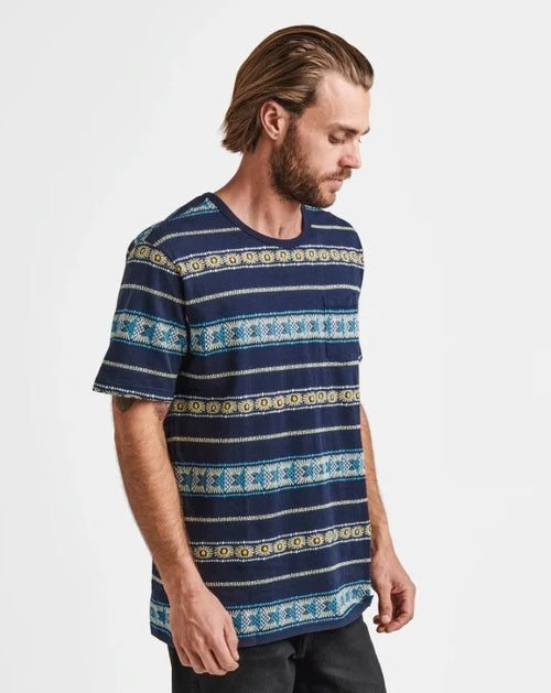 Roark Revival Sunburst Jacquard Organic Knit Top