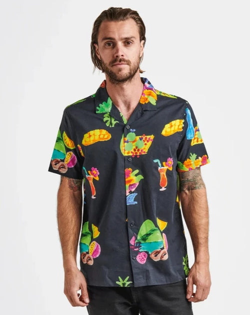 Gonzo Tahiti Treat Camp Collar Shirt - Grua Surf Co.