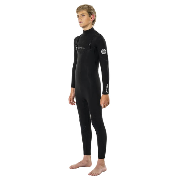 Rip Curl Dawn Patrol Junior Surf Wetsuit 4/3 Chest Zip Green