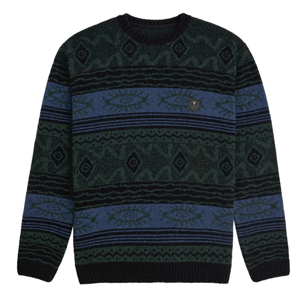Vissla Blur Jacquard Crew Sweater - Grua Surf Co.