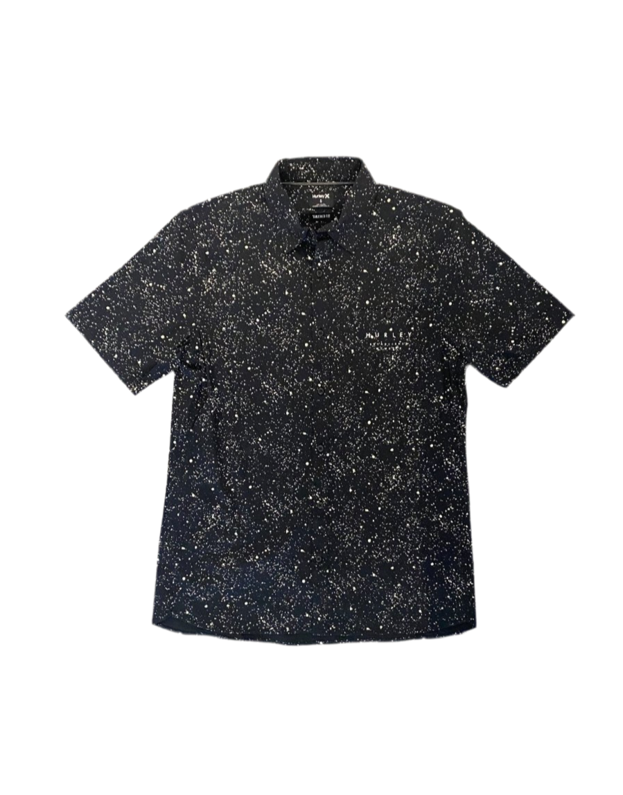 hurley destroyer short sleeve shirt black