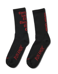 Roark Run Amok Motorhead Louder Hi Socks - Black