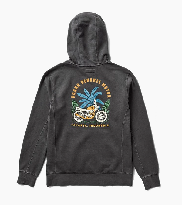 BENGKEL MOTO PULLOVER HOODIE - Grua Surf Co.