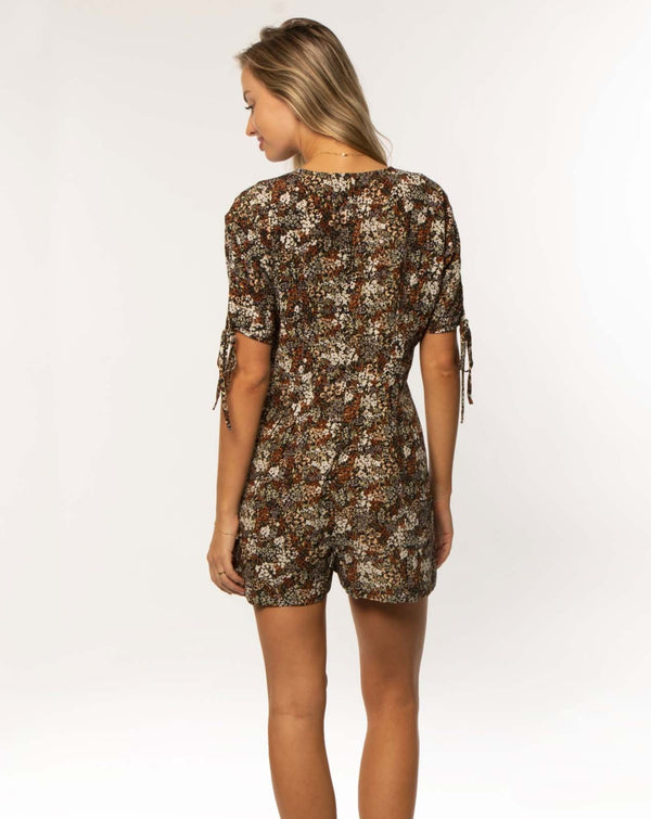 Amuse Society Shelly Woven Romper - Grua Surf Co.