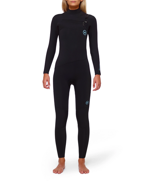 Deeply Woman Wetsuit Explorer 4/3 Chest Zip Black 