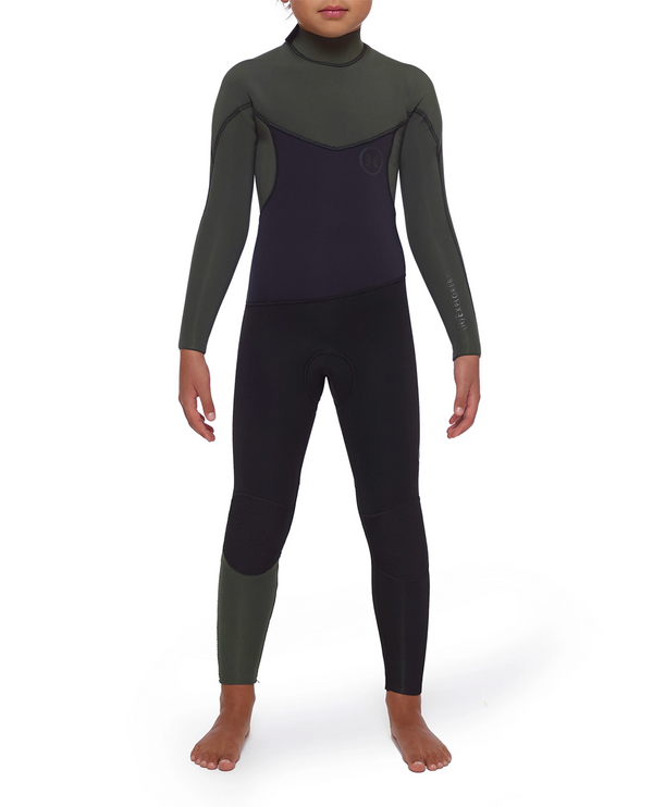 Deeply Wetsuit Junior Explorer 4/3 Back Zip Green