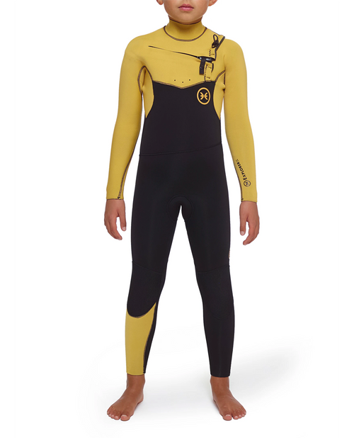 Deeply Wetsuit Junior Explorer 4/3 Chest Zip Yellow