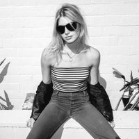 Electric Encelia Gloss Black Polarized - Grua Surf Co.