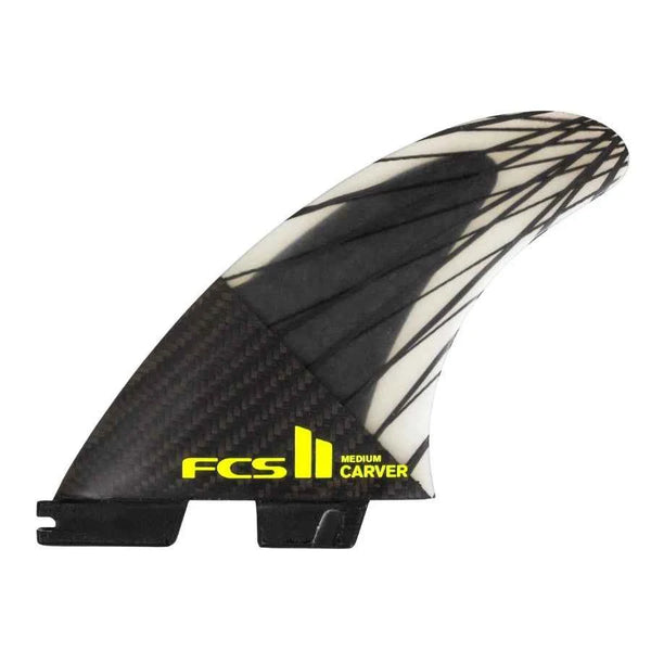 FCS II Carver PC Carbon Tri Fins - Grua Surf Co.