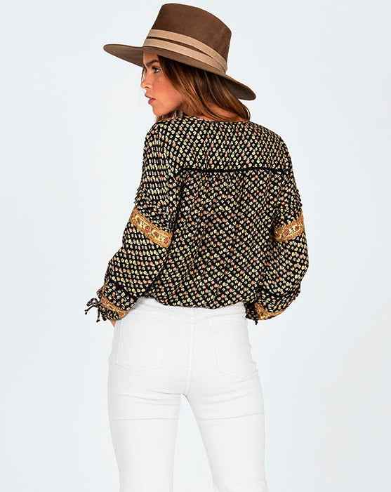 Amuse Society Lakefront Woven Top - Grua Surf Co.