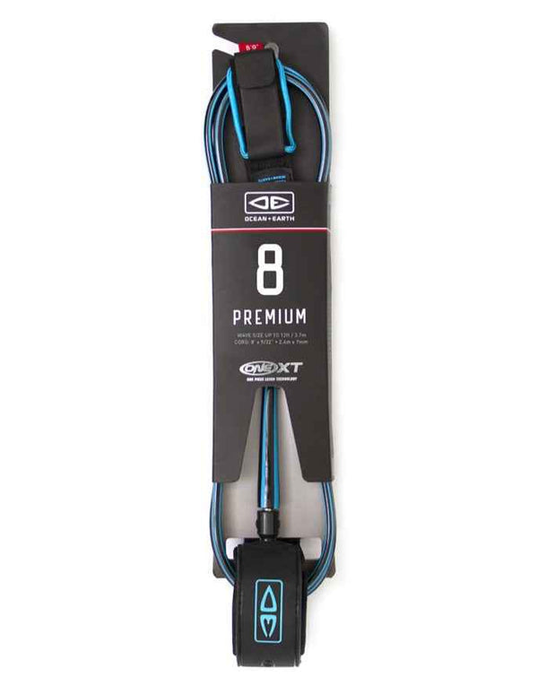 O&E Premium One-XT Leash 8ft - Grua Surf Co.