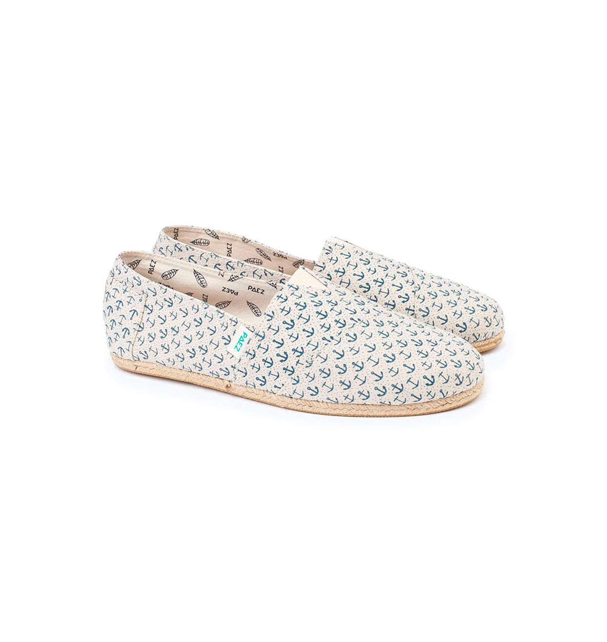 ORIGINAL RAW PRINTED LINEN BLUE