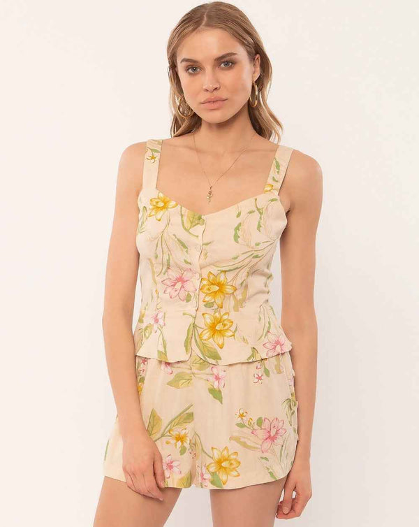 Amuse Society Siva Woven Tank - Grua Surf Co.