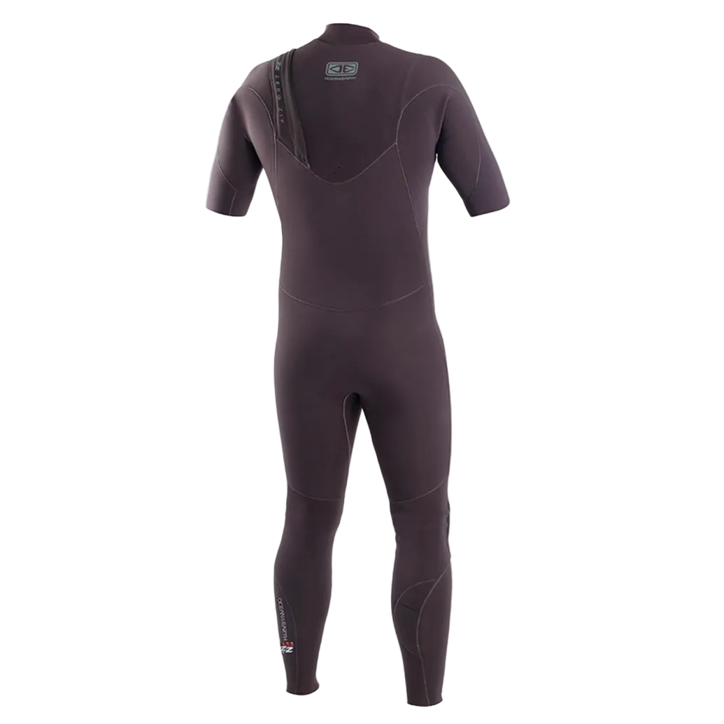 Ocean Earth Zero Zip Short Arm Steamer Wetsuit back