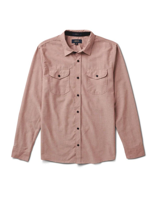 Well Worn Long Sleeve Organic Button Up Shirt - Grua Surf Co.