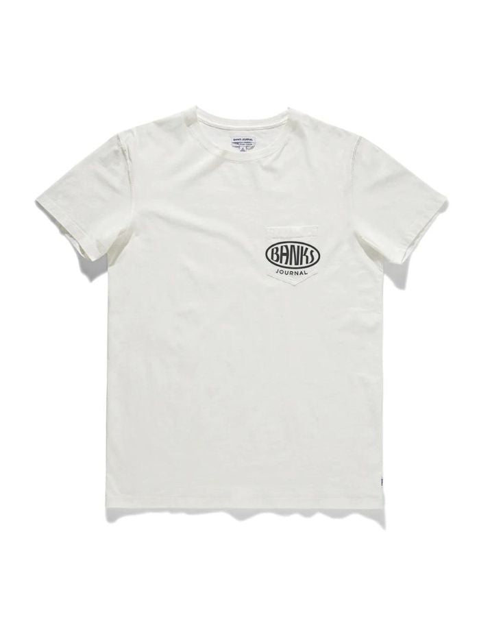 Banks Journal Au Revoir Faded Tee white