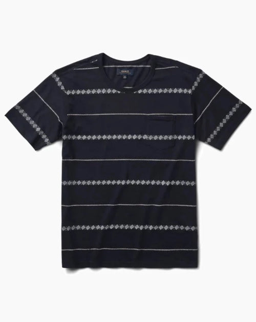 Roark Revival Well Worn Horizon Jacquard Organic Knit Top