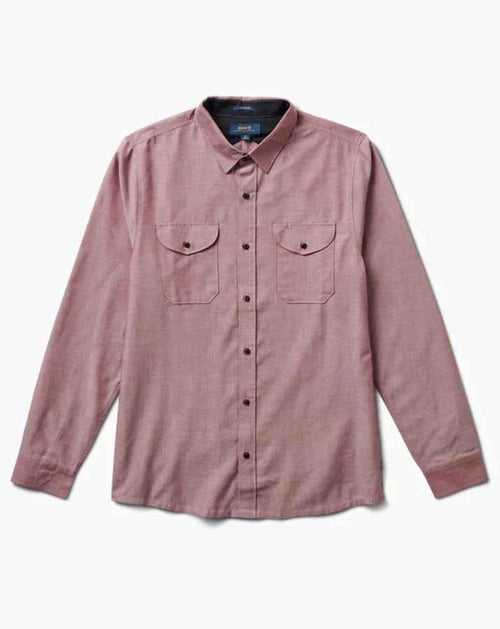 Well Worn Long Sleeve Organic Button Up Shirt - Grua Surf Co.