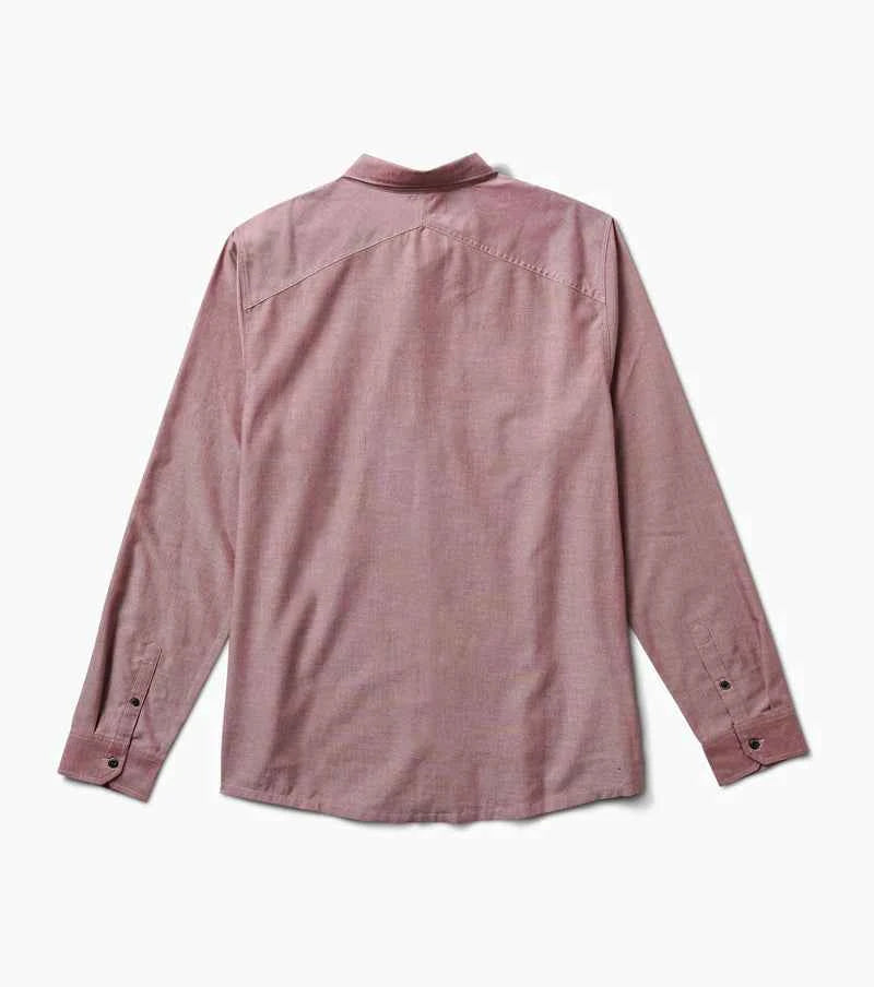 Well Worn Long Sleeve Organic Button Up Shirt - Grua Surf Co.