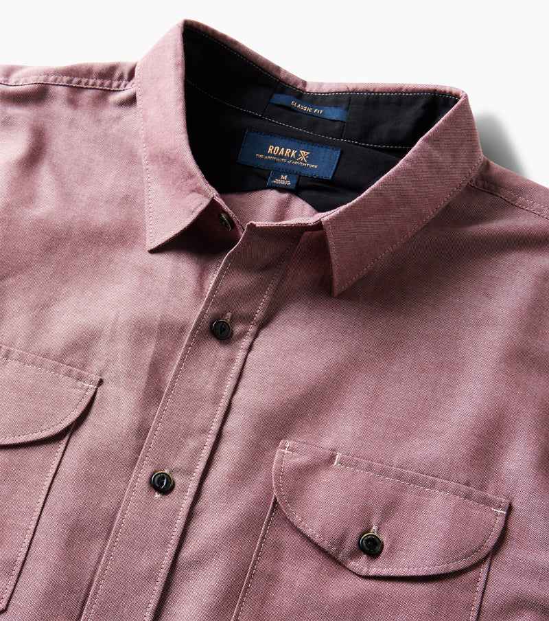 Well Worn Long Sleeve Organic Button Up Shirt - Grua Surf Co.