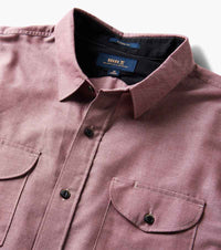 Well Worn Long Sleeve Organic Button Up Shirt - Grua Surf Co.
