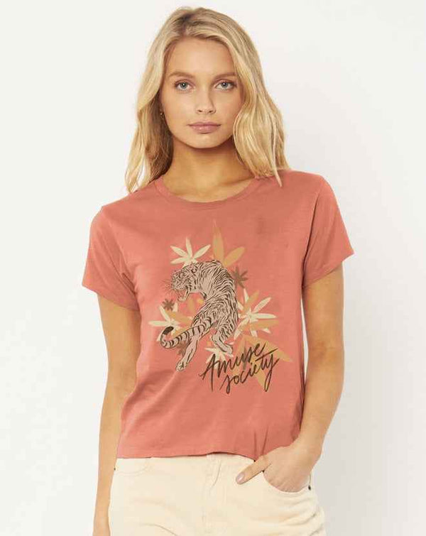 Amuse Society Palm Around Tee - Grua Surf Co.