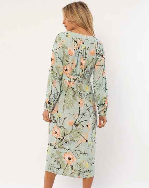 Amuse Society Iris Woven Midi Dress - Grua Surf Co.