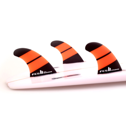 FCS II Accelerator Neo Glass Tri Fins - Grua Surf Co.