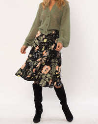 Holly Woven Midi Skirt