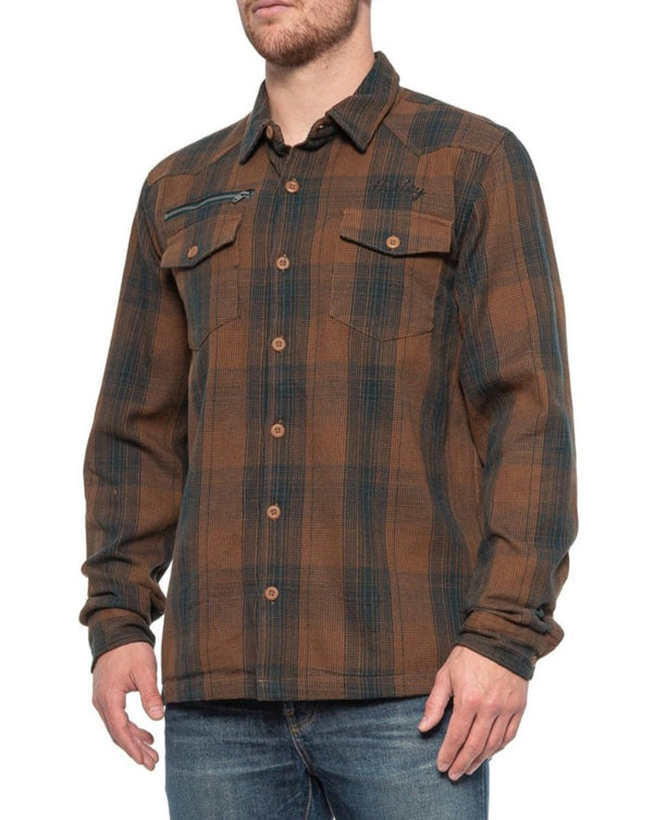 Hurley Kyoto Flannel Mens Woven Long-Sleeve Top